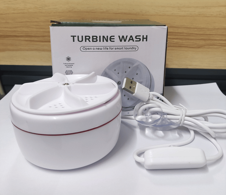 Mini Washing Machine Portable Ultrasonic Turbine Washer