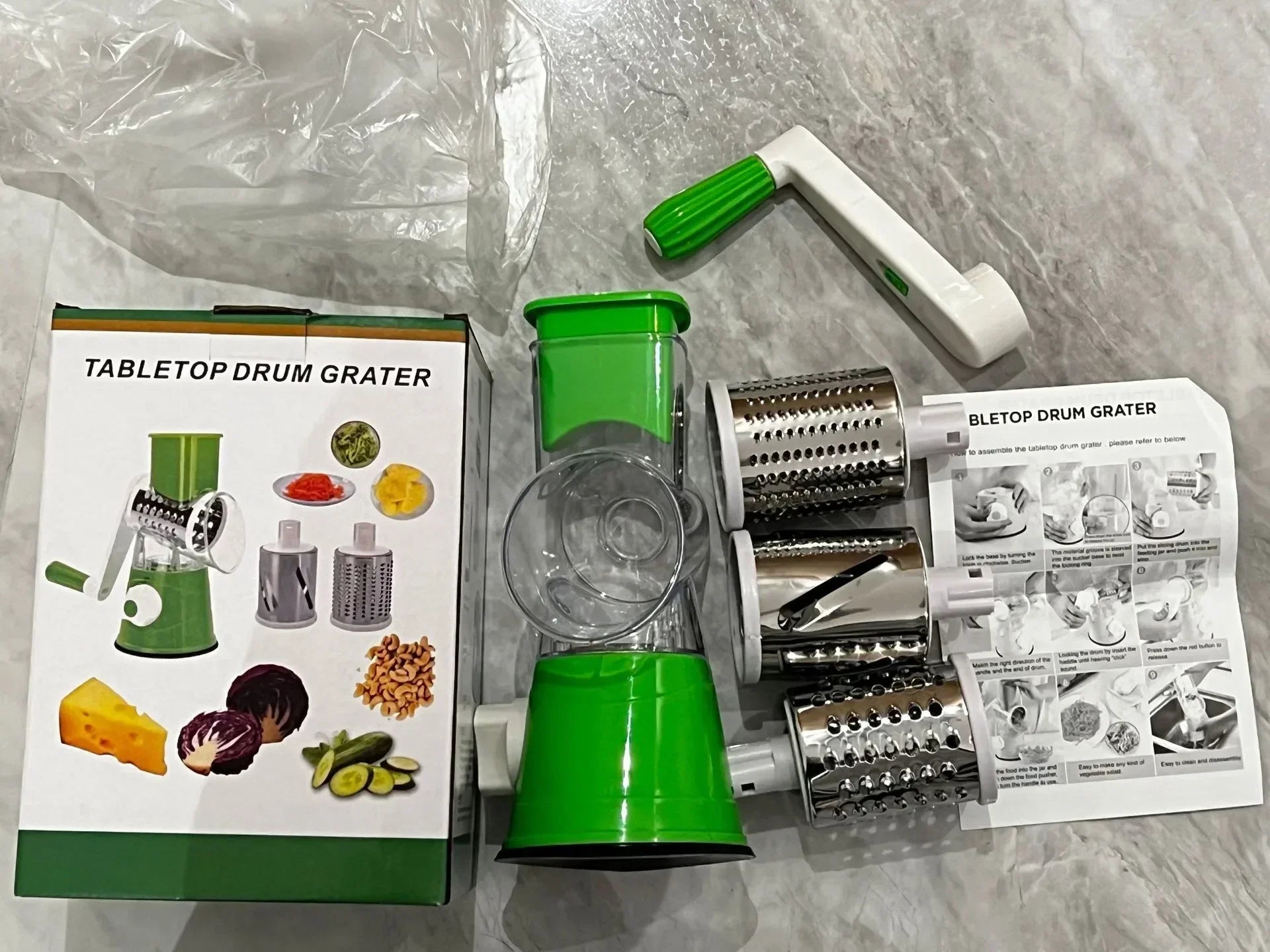 Multi-function 3 in 1 Drum Vegetable Cutter Slicer